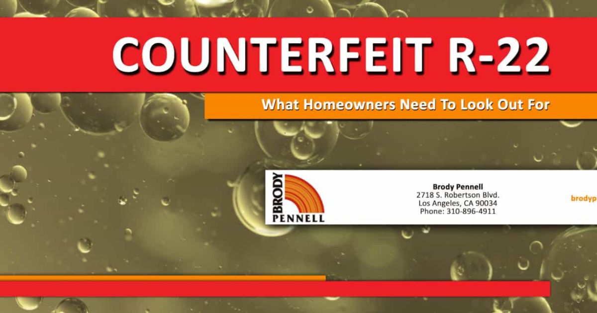 What You Should Know About Counterfeit R-22 Coolants